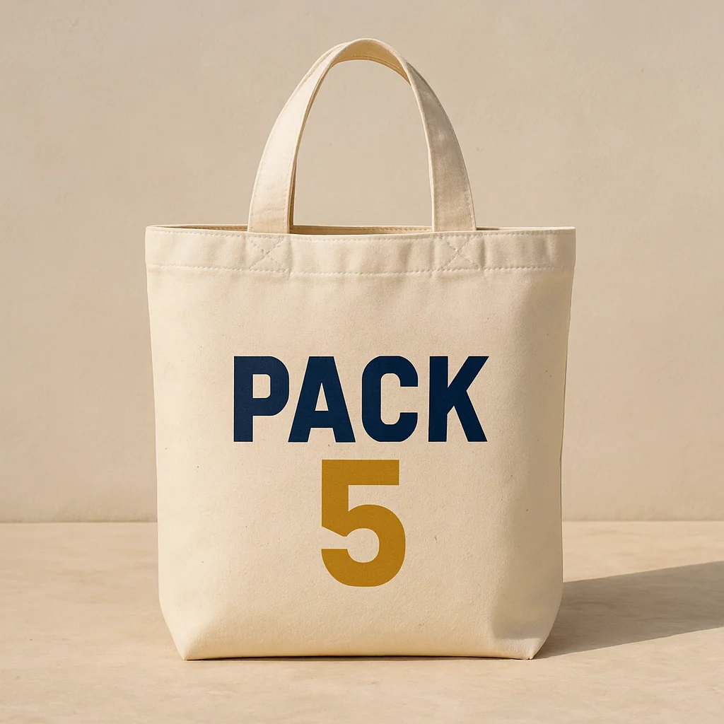 Pack 5 Market Tote